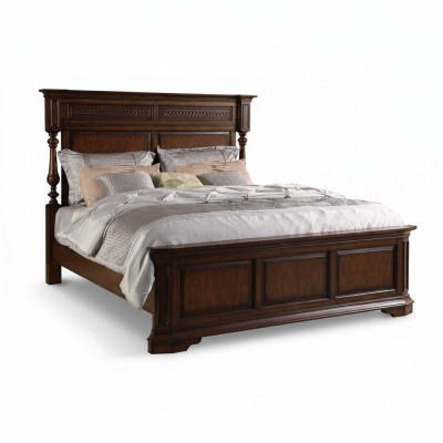 Wood bed double bed solid wood bedroom hotel 180x200cm new beds new