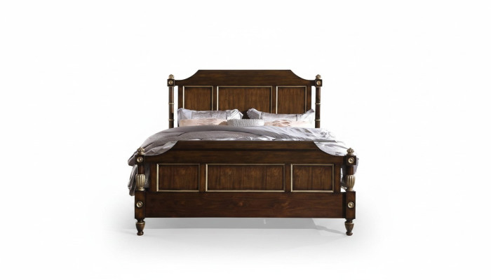 Designer bed, classic wood hotel beds, double sleeping room, luxury 180x200, new