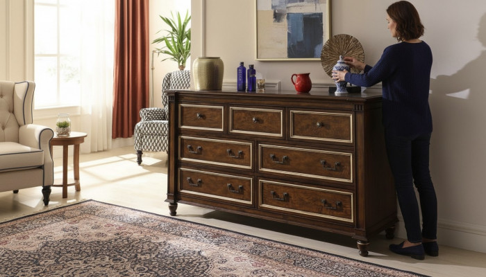 Design dresser sideboard lowboard cabinet shelf luxury illuminated living room