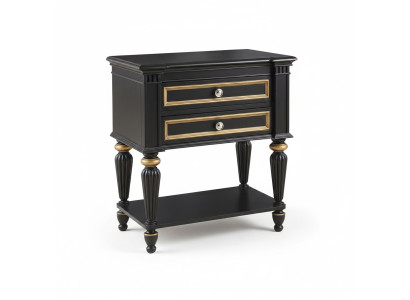 Nightstand Gray Modern Design Furniture Wood Luxury Side Table Bedroom Table
