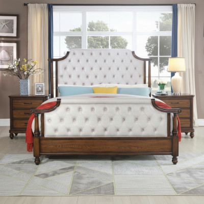 Bed 2x Nightstand 3-piece Bedroom Set Beds New Luxury Chesterfield 180x200