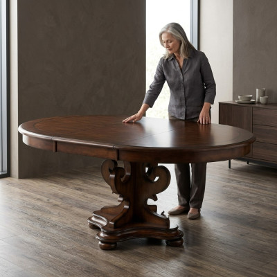 Dining table, wooden table, solid wood furniture, meeting dining room conference table, new