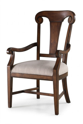 Classic chair dining room chair wood brown armrests armchair recliner chairs