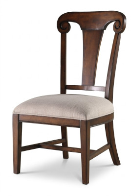 Luxury Design Upholstered Chair Chairs Seat Dining Room Wood Textile Armchair Solid Wood New