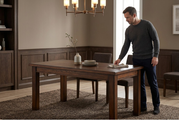 Dining Table Wood Living Dining Room Table 140x80cm Dining Tables Solid Real Wood Tables