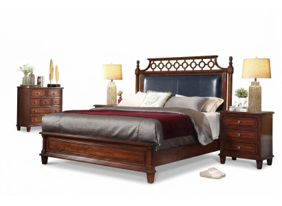 Designer Italian furniture bed double bedroom 180x200cm new beds leather