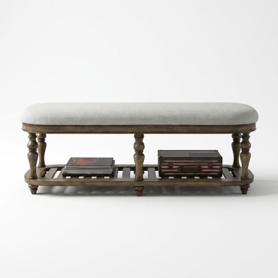 Stool Classic Side Stool Ottoman Couch Leather Fabric Textile Wood Footstool