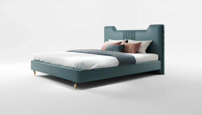 Modern designer wooden bed noble furniture double beds new bedroom upholstery