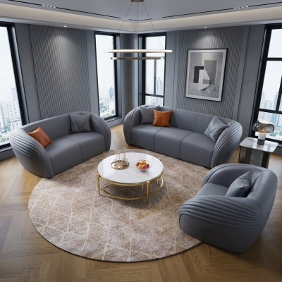 Luxury sofa set 322 seater with furniture couch leather sofa fabric group sofa set