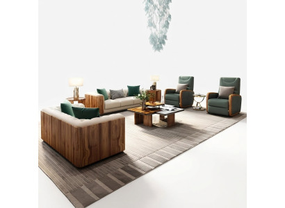 Luxury furniture sofa set couch sofa upholstery designer furniture 4-piece leather