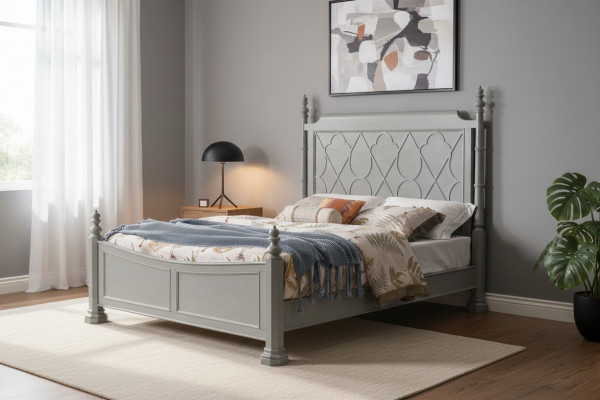 Elegant bedroom set suite nightstand dresser bed designer furniture beds