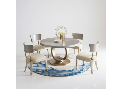 Designer dining table luxury dining room tables upholstery wood stainless steel table round