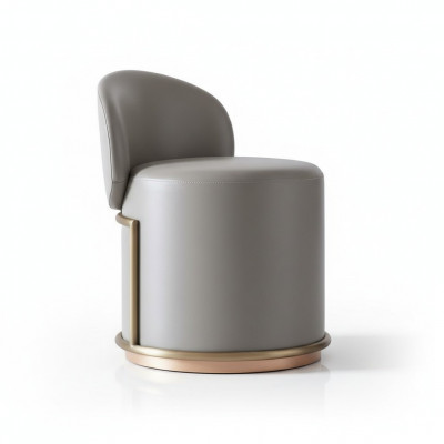 Stool Design Upholstered Footstool Ottoman Seat Leather Chaise Lounge Pouf