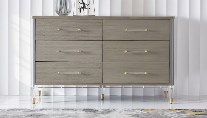 Design dresser with 6 drawers sideboard lowboard cabinet sideboard