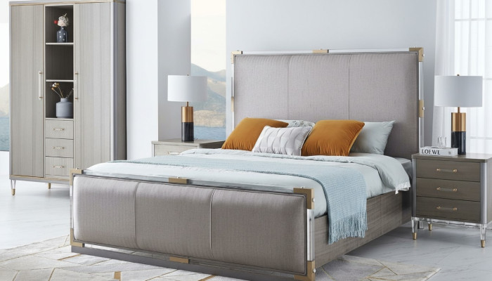 Classic 3-piece bedroom set Classic bed + nightstand double bed