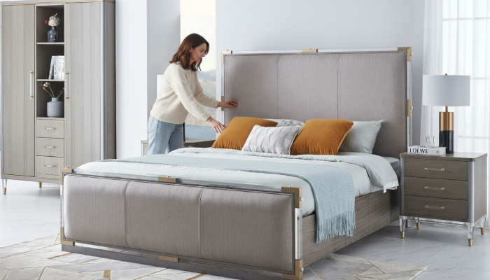 Bedside table dresser 4-piece bedroom décor set modern luxury design