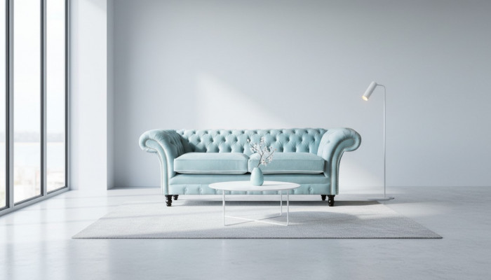 Chesterfield Couch Upholstered Leather Sofa 3-Seater Classic Couches