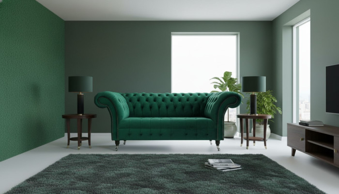 Chesterfield Green 2 Seater Couch Upholstered Sofas Couch Design Sofa Club Textile