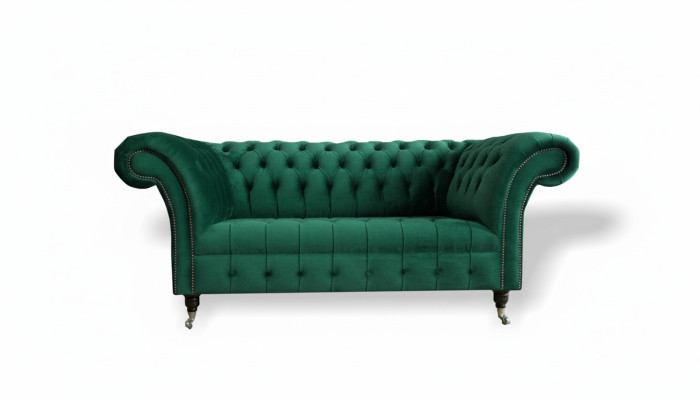 Chesterfield Green 2 Seater Couch Upholstered Sofas Couch Design Sofa Club Textile