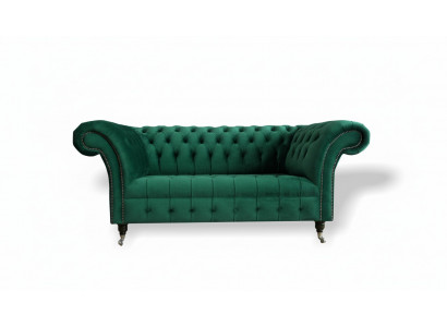 Chesterfield Green 2 Seater Couch Upholstered Sofas Couch Design Sofa Club Textile