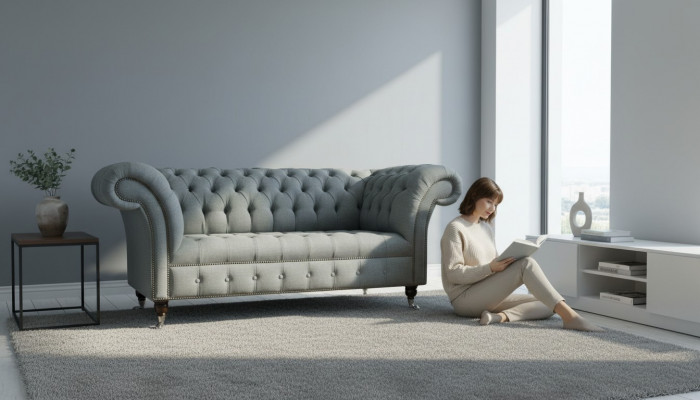 Chesterfield Sofa Couch Upholstered Designer 2-Seater Suite Sofas Two-Seater New