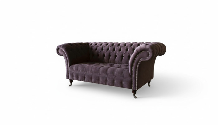 Chesterfield Sofa Couch Upholstered Sofas Classic 2-Seat Two-Seat Velvet Loveseat