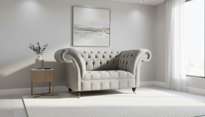 Chesterfield armchair couch upholstery sofa fabric couches 1.5-seater single-seater