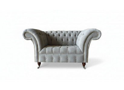 Chesterfield armchair couch upholstery sofa fabric couches 1.5-seater single-seater