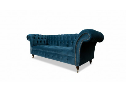 Chesterfield Sofa Seat Couch Modern Upholstery Seat Set Fabric