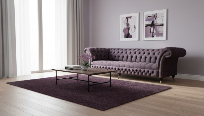 XXL Big Sofa Couch Chesterfield 265cm Upholstered Sofa 4-Seater Leather