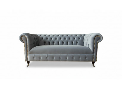 Chesterfield Sofa Couch Upholstery Fabric Leather Textile Couches Decor Suite