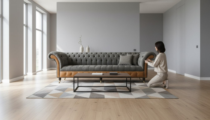 xxl Chesterfield Sofas Upholstered Design Luxury Sofa 4-Seater Leather Couches