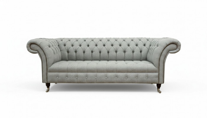 Chesterfield 3-seater designer sofa sofas upholstery couches fabric textile
