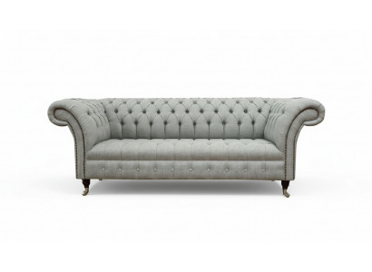 Chesterfield 3-seater designer sofa sofas upholstery couches fabric textile