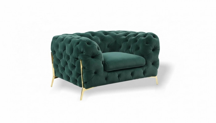 Chesterfield wing chair armchair 1-seater sofa couch upholstery couches textile new