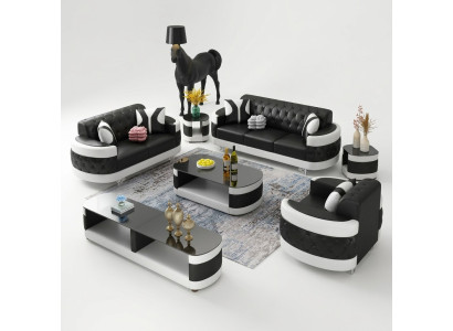Living room set sideboard coffee table side table table 7-piece complete suite