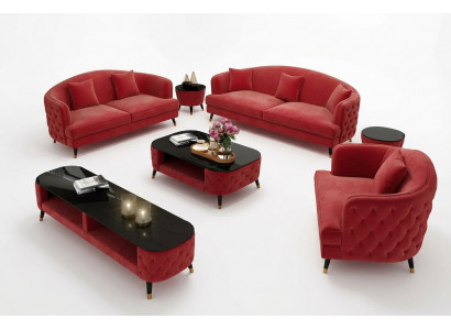 Sofa Set 3+2+1 Seater Coffee Table Sideboard Set Design Modern 7-piece