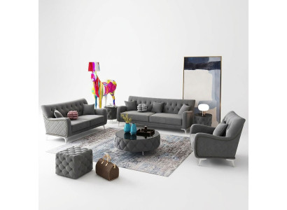 Sofa Couch Velvet Upholstery Seat 321 Seater Design Couches Sofas Fabric New