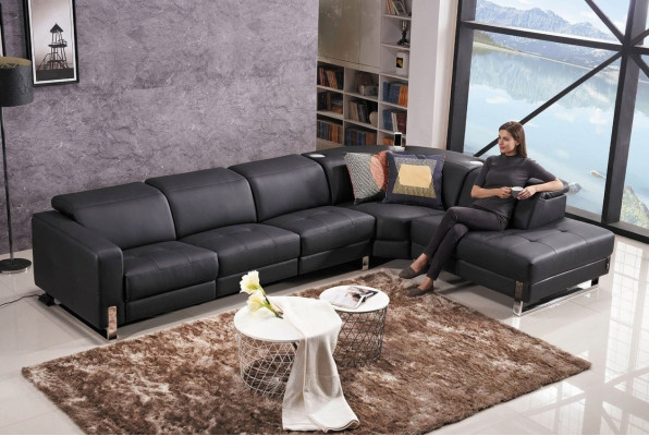 Luxury Sofa L-Shape Leather Sofa Couch Living Landscape Set Design Modern Sofa Corner Sofa