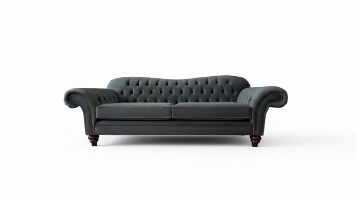 XXL Chesterfield Sofa 4-seater Couch Upholstery Seating Set Leather Textile