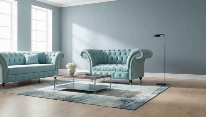 Chesterfield Armchair Design Upholstered Sofa Couch Couches Sofas Textile Furniture New