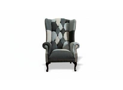 Luxury Upholstery Classic Chesterfield Armchair 1 Seater Wingback Chair Single New