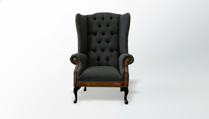 Chair 1x Living Room Upholstered Chair TV Lounge Textile Seat Armchair