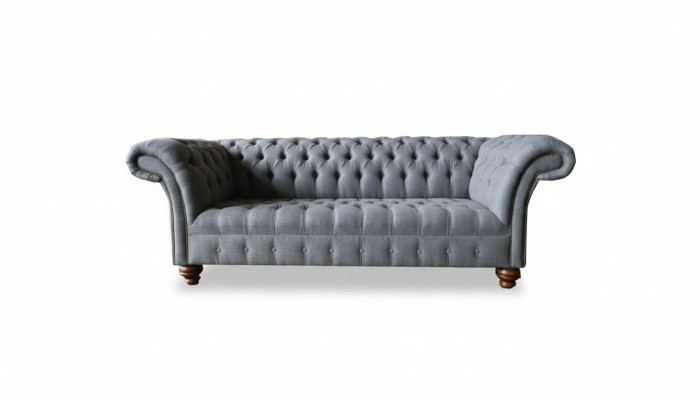 Three-seater couch upholstered design sofa 3-seater seats sofas room gray