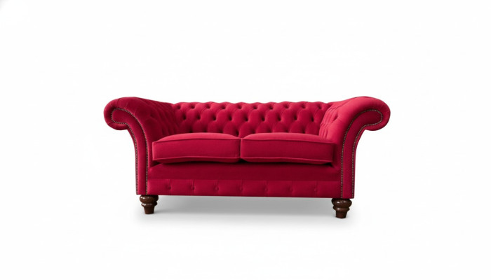 Sofa 2-seater couch design upholstery modern fabric textile bed function couches new