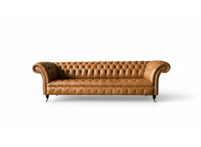 Design Sofa Chesterfield Upholstered Modern Textile Fabric Sofas 4 Seater Sleeper New