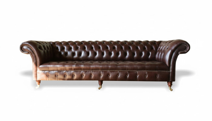 Chesterfield Sofas Upholstery Design XXL Luxury Sofa 4-Seater Leather Couches Couch