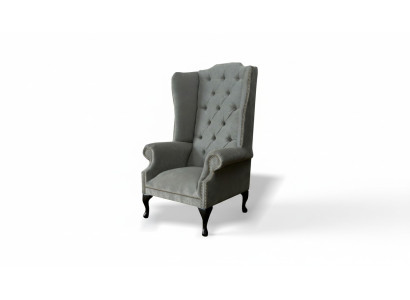 Chesterfield wing armchair upholstered sofas classic chair of premium class new