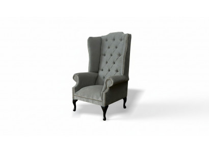 Chesterfield wing armchair upholstered sofas classic chair of premium class new