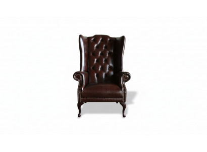 Chesterfield Wingback Armchair Upholstered Sofas Antique Style Armchair Chair Classic Furniture